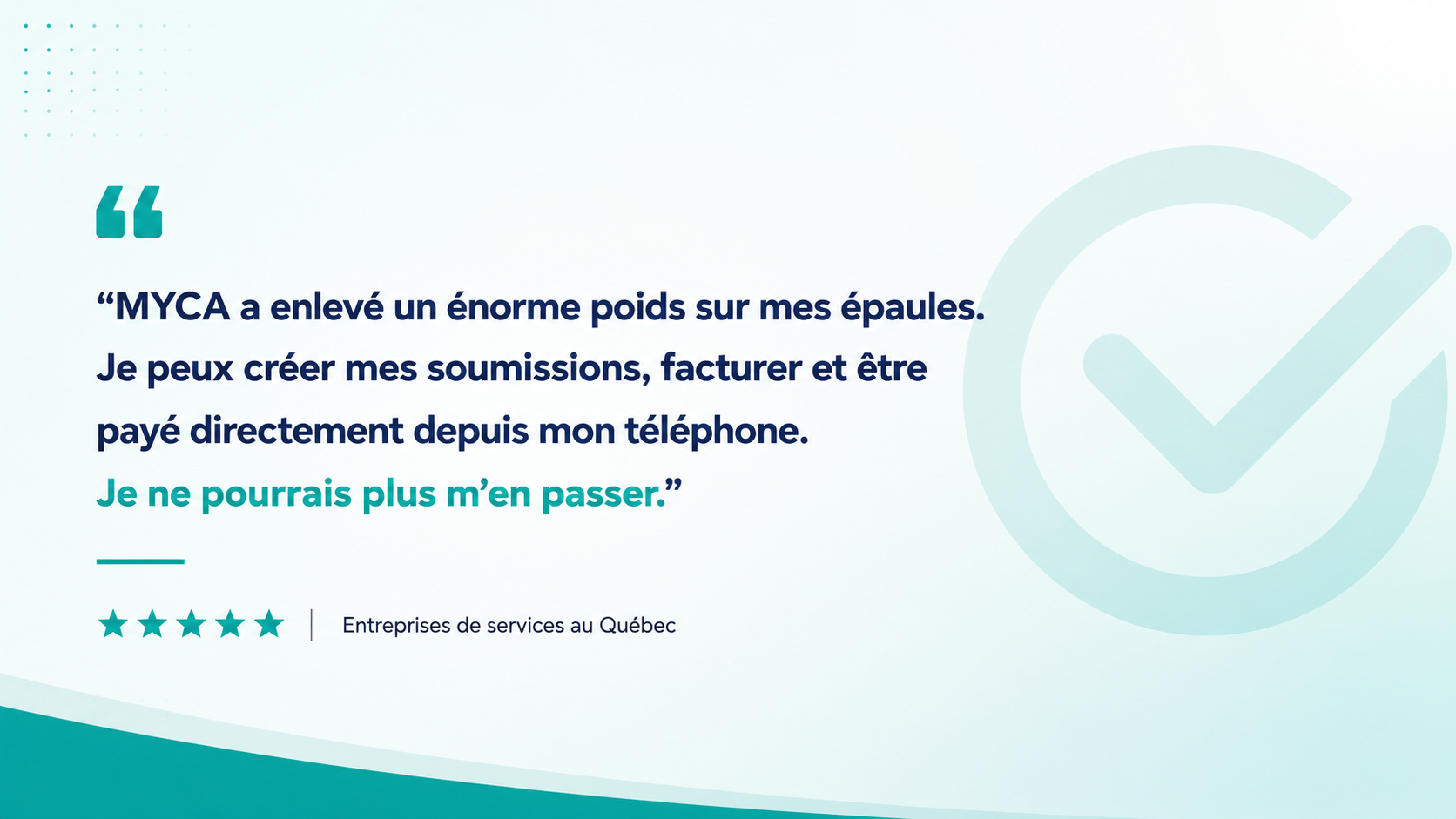 Témoignage client MYCA
